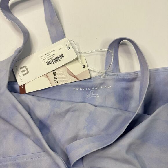 NWT Travis Mathew Womens MoveKnit Resilience Tank Top Purple Athleisure Gym Sz L - Picture 4 of 6